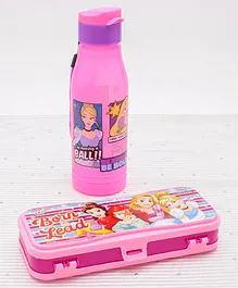 Disney Princess Water Bottle & Pencil Box Combo - Pink