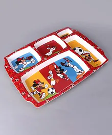 Mickey Mouse And Friends 5 Partition Plate - Multicolor