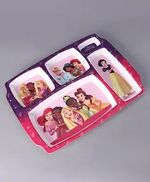 Disney Princess 5 Partition Plate - Multicolor
