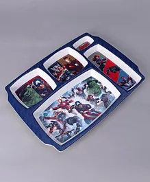 Avengers 5 Partition Plate - Multicolor