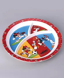 Mickey Mouse And Friends 3 Partition Rnd Plate - Multicolor