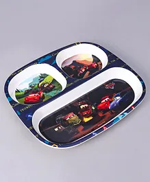 Disney Pixar Cars Sectioned Plate - Blue