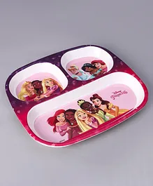 Disney Princess Sectioned Plate - Pink