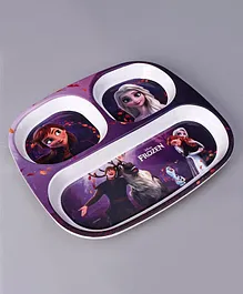 Disney Frozen Themed Sectioned Plate - Purple 