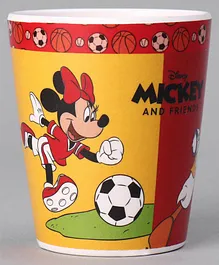 Mickey Mouse And Friends Glass Red- 250 ml