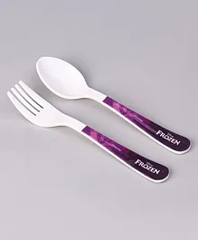 Disney Frozen Fork & Spoon - Purple
