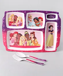 Disney Princess 5 Partition Plate - Multicolour