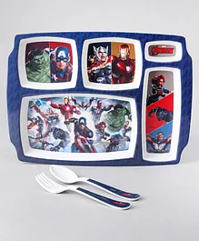 Avengers 5 Partition Plate - Multicolour