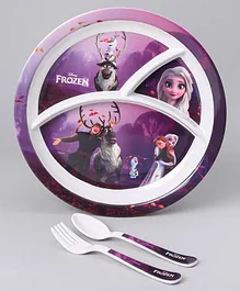 Disney Frozen 3 Sectioned Plate - Multicolour