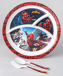  Spiderman 3 Sectioned Plate - Multicolour