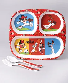 Mickey Mouse and Friends 5 Partition Plate - Multicolour