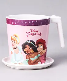 Disney Princess Laura Mug Large and Luna Coaster Pink And Purple - 350 ml
