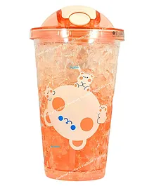 FunBlast Tumbler with Lid & Straw Pink - 450 ml