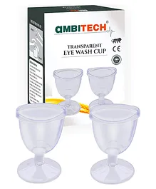Ambitech Transparent Eye Wash Cup Pack of 2- Capacity- 10 ml Each