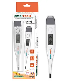 AmbiTech PHX 01 Digital Thermometer With One Touch Operation For Child & Adult Oral Or Underarm Use Pack Of 2 Made in India 1 Year Warranty