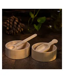 Toy Trunk Montessori Bowl with Spoons - Beige