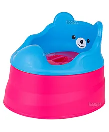 Fiddlerz Potty Chair for Toilet With Removable Lid 2 in 1 Detachable Potty Sitting Ring Chair For Toddlers - Pink