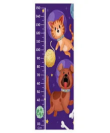 WENS Animal Masti Time Height Chart Wall Decal Growth Chart Vinyl - MultiColor