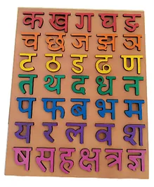 Gyanotoy Hindi Consonant Board Multicolour - 37 Pieces