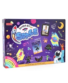 Lil Star Scratch Art Space DIY Craft Kit - Multicolour