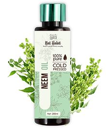 Nat Habit Cold Pressed 100% Pure Neem Oil - 200 ml