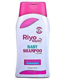 Riyo Baby Care Shampoo Tear Free  Amla Shikakai & Vit E Maintains pH Balance Soft & Smooth Hair - 200 ml