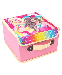 Barbie Multi Storage Box With Handle - PInk