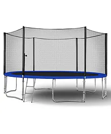 Reznor 16 Feet Heavy Duty Jumping Mat Indoor Outdoor Trampoline With Enclosure Net & Spring Cover Padding For Kids
