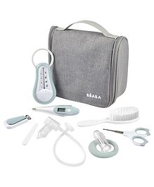 Beaba Hanging Toiletry Pouch With 9 Accessories - Blue