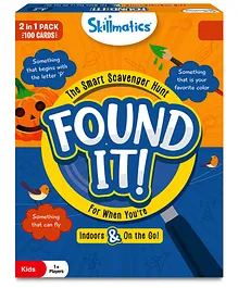Skillmatics Card Game - Found It Indoor & Travel Edition Combo Scavenger Hunt for Kids Fun Family Game Ages 4 to 7