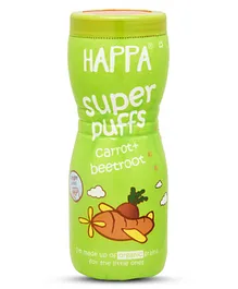 Happa Organic Multigrain Carrot & Beetroot Melts Super Puffs - 40 gm