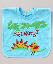 Child World Wearable Bibs and Hanky Text Print - Blue
