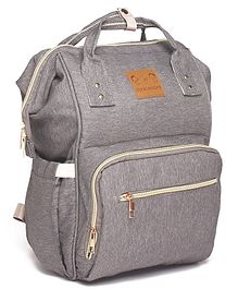 Abracadabra Canvas Diaper Bag- Grey