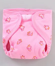 Child World Cloth Diaper Bird Print - Pink