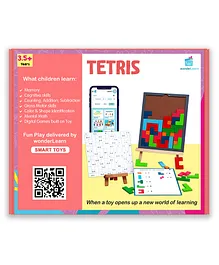 Wonder Learn Kids Tetris Math Puzzle & Board Game Multicolor - 20 Pieces
