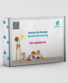 Wonder Learn Kids Wooden Xylophone Kitchen Set Colour Recognition Magnetic Puzzles Toys - Multicolor