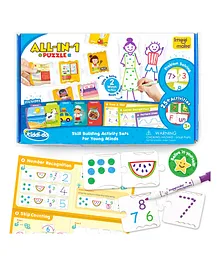 ImagiMake All In One Puzzle Activity Kit - Multicolour 