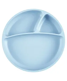 MinikOiOi Portions Suction Plate - Mineral Blue