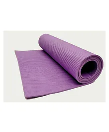 Synco 6mm Yoga Mat With Carrying Strap Anti Slip Yoga Mat - Purple