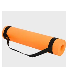 Synco 4 mm Yoga Mat With Carrying Strap - Orange