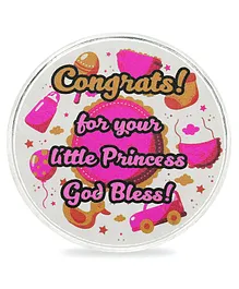 Osasbazaar Pure Silver Coin for  New Born Baby Girl Gift Baby Gifts for New Born Gift for Baby Girl Baby Shower Its a Girl 99% Pure BIS Hallmarked - Pink