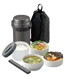 Zojirushi Stainless Steel Vacuum SLJAF-14-HG Insulated Lunch Jar 1230 ml - Gun Metallic