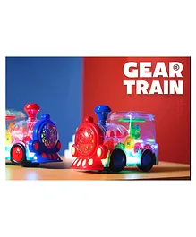Negocio Transparent Concept Train Engine with 3D Flashing LED & Music Vehicle Toy (Colour May Vary)