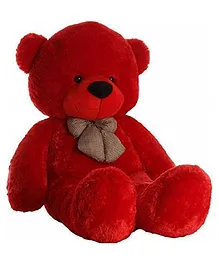 Frantic Premium Soft Toy Red Teddy bear for Kids - Height 105 cm