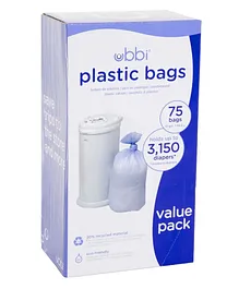 Ubbi Diaper Disposal Bags Pack of 3  - 75 Bags