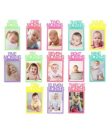 Bubble Trouble 1st Birthday Bunting Garl& Baby Photo multi  Banner Baby Photo Prop Party Bunting Décor - Multicolour