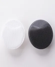 Face Cleansing Brush Pack of 2 - White and Grey