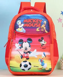 Mickey Mouse And Friends Kids School Red - Height 18 Inches 