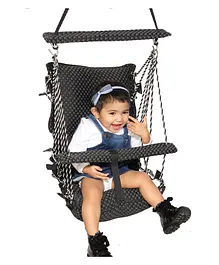 Wishing Clouds Baby Swing for Garden Piccolo cotton - Black