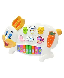 Vellique Baby Musical Toys Baby Piano Toy for Infants Toddlers Musical Rabbit Piano Keyboard  - Multicolour